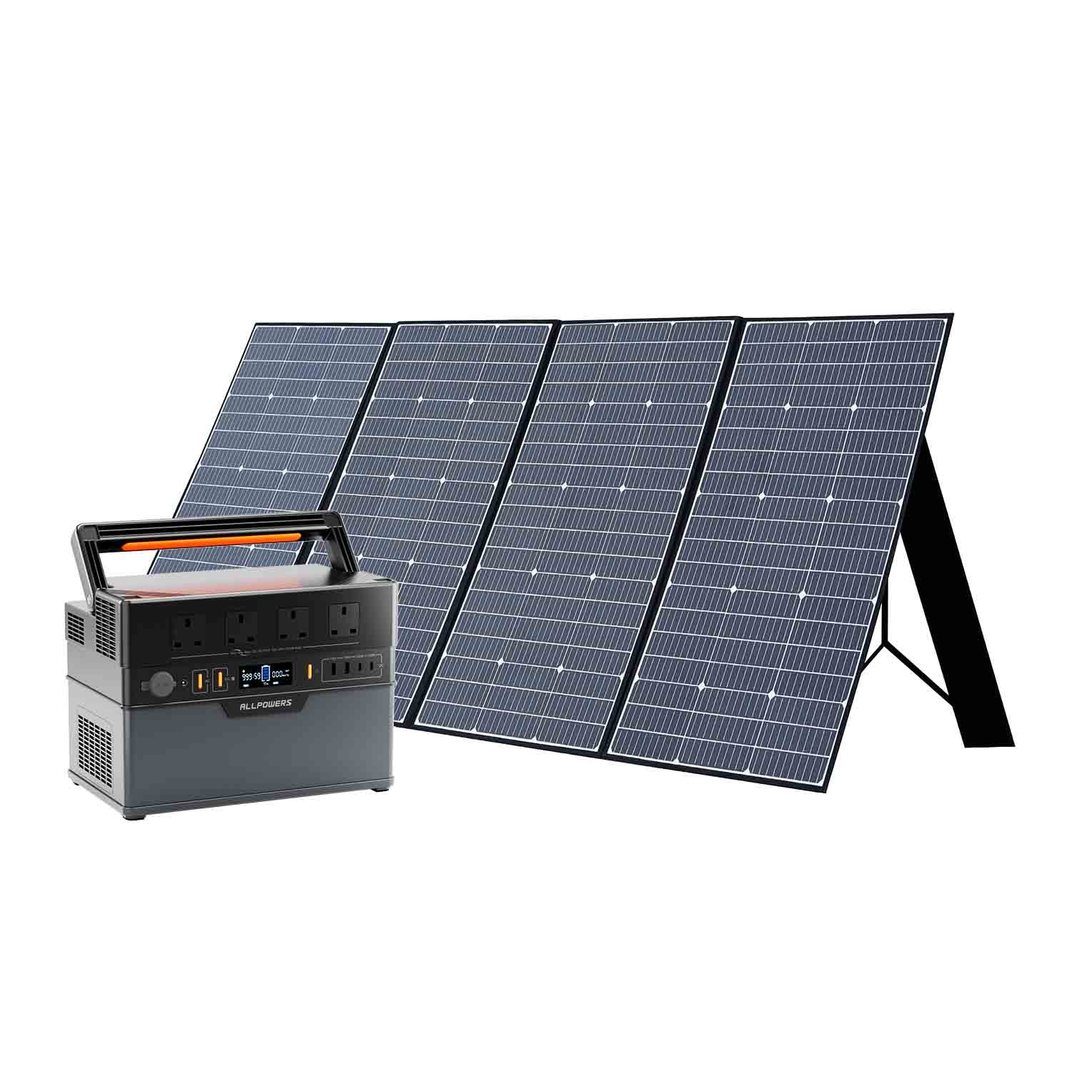 Power Station with Solar Panel
